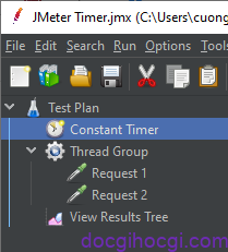 Constant Timer ngoài Thread Group