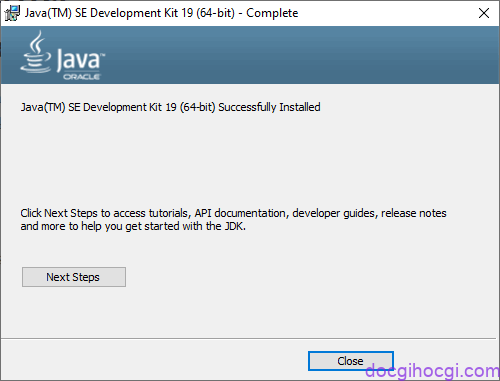 Cài đặt Selenium Webdriver - Hoàn thành cài đặt Java JDK